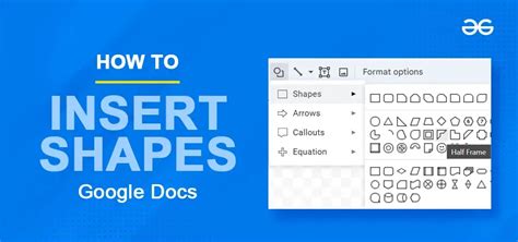 how to put a shape in google docs