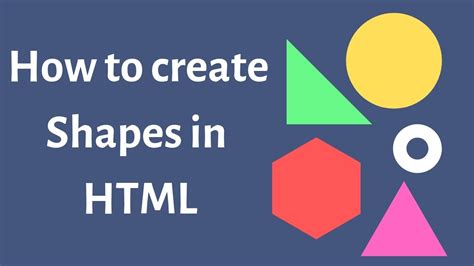 how to put a shape in html