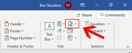 how to put a signature on a word document on iphone