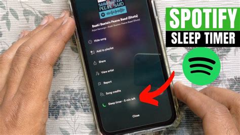 how to put a sleep timer on spotify iphone