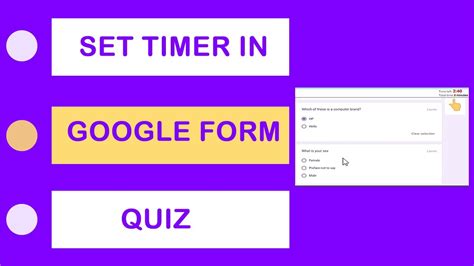 how to put a timer on google forms