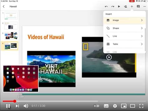 how to put a video on google slides from your phone iphone