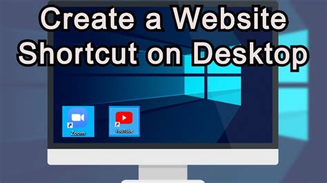 how to put a web page shortcut on your desktop