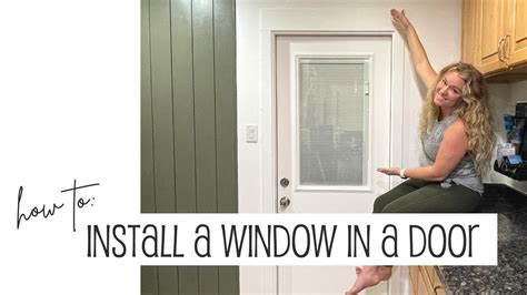 how to put a window in a door