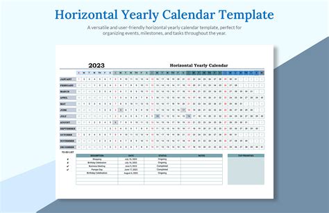 how to put a yearly calendar in excel
