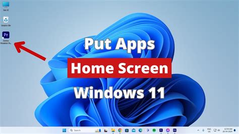 how to put an app on the home screen on computer