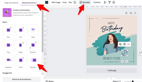 how to put animation in canva presentation