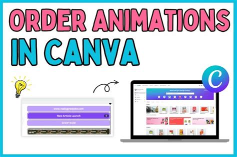 how to put animations in order on canva