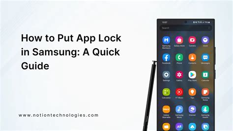 how to put app lock on android phone