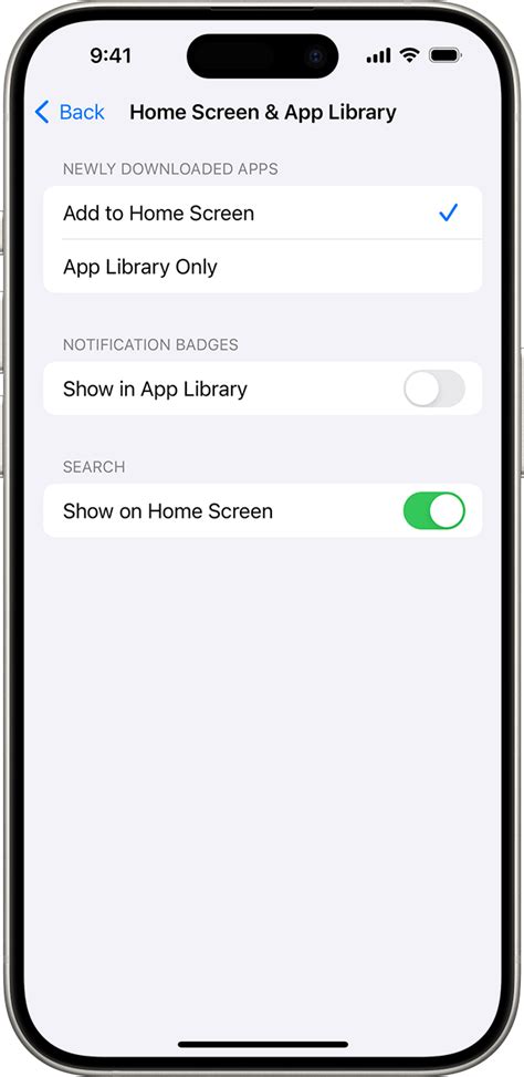 how to put app on home screen from settings on iphone