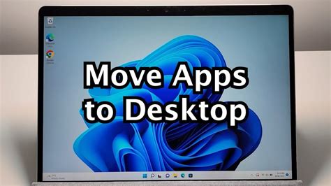 how to put app on main screen pc