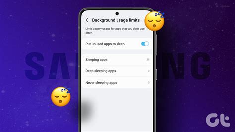 how to put apps in deep sleep android samsung