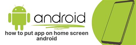 how to put apps on home screen android tablet