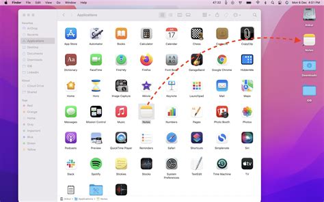 how to put apps on main screen mac