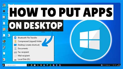 how to put apps on windows 10 desktop