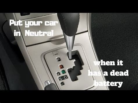 how to put automatic car in neutral when off