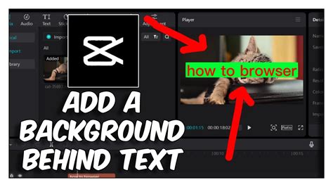 how to put background behind video in capcut