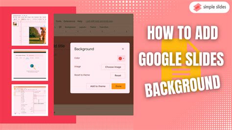 how to put background picture in google slides