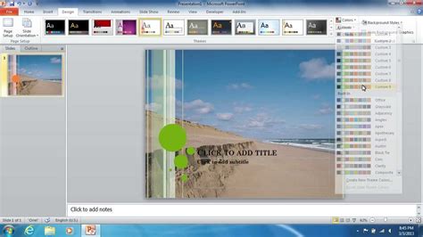 how to put background picture in powerpoint 2010