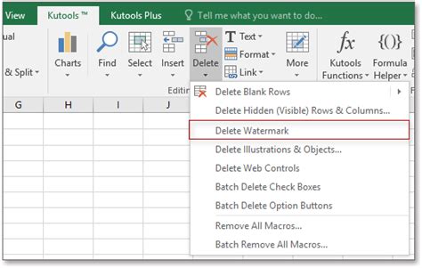 how to put background text in excel cell
