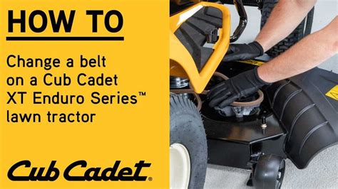how to put belt on cub cadet xt1