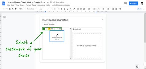 how to put check on google sheets