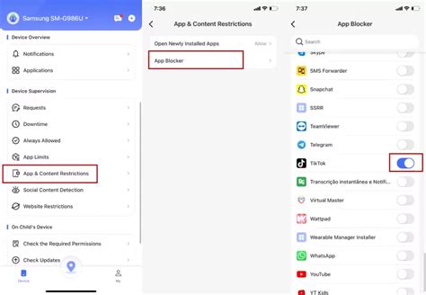 how to put child lock on certain apps