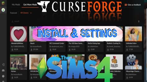 how to put curseforge mods in sims 4