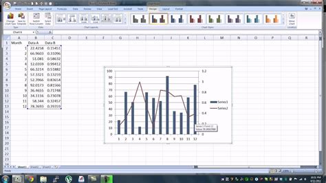 how to put data in graph in excel