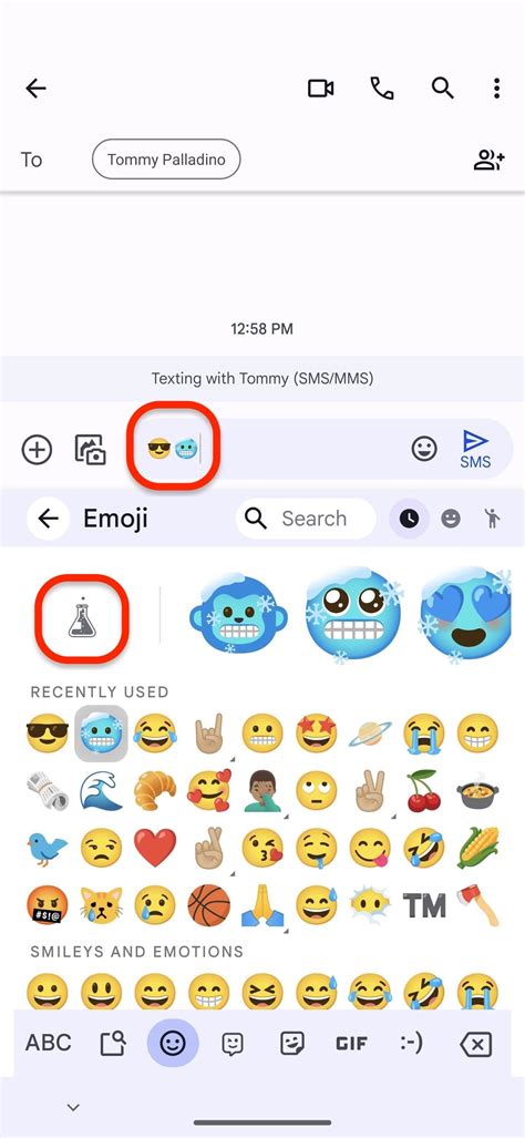 how to put emoji stickers on text messages