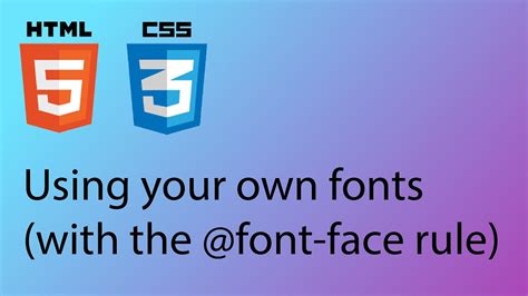 how to put font face in html