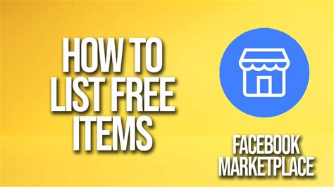 how to put free items on facebook marketplace