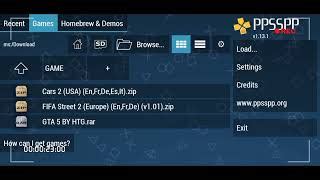 how to put games in ppsspp using zarchiver