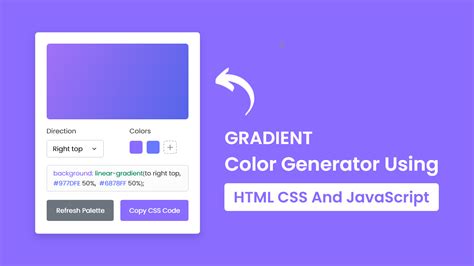 how to put gradient background color in html
