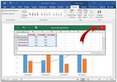 how to put graph in word