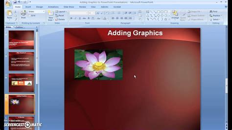 how to put graphics in powerpoint