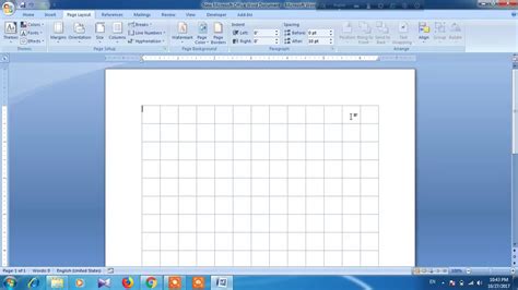 how to put grid lines in word