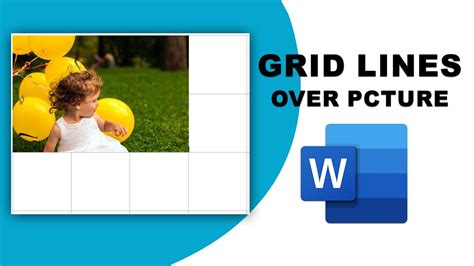 how to put grid lines on a picture in word