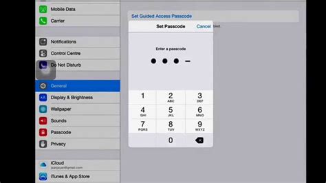 how to put guided access on youtube
