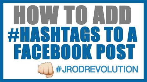 how to put hashtags on fb post