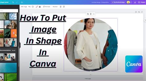 how to put image shape in canva