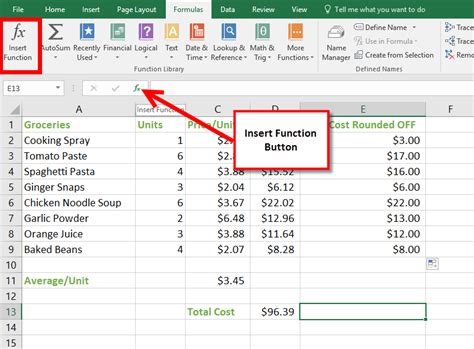 how to put in excel formula on mac