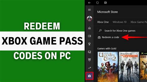 how to put in xbox game pass code on pc
