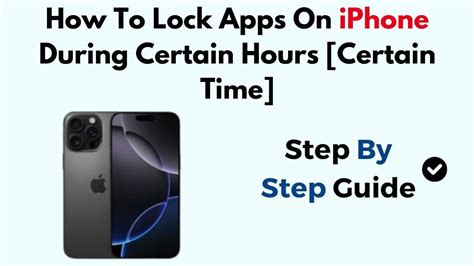 how to put lock on specific apps in iphone