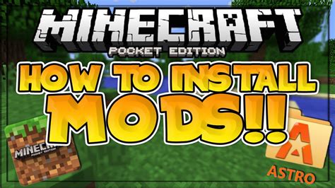 how to put mods in minecraft pe