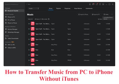 how to put music on iphone from pc without itunes