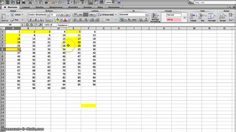 how to put numbers 1 to 100 in excel