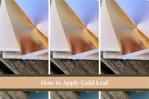 how to put on gold leaf