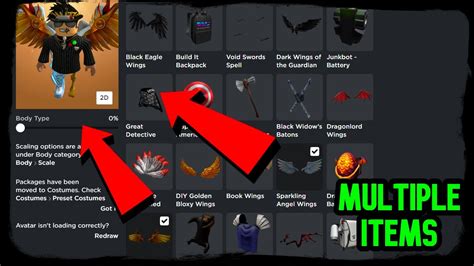 how to put on multiple accessories on roblox