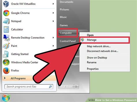 how to put password for windows 7